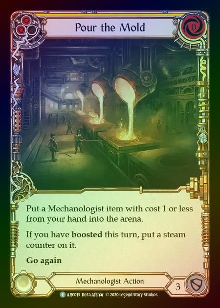 【RF】[Mechanologist] Pour the Mold [UL-ARC015-R] (yellow) Rainbow Foil