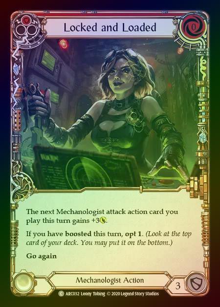 【RF】[Mechanologist] Locked and Loaded [UL-ARC032-C] (red) Rainbow Foil