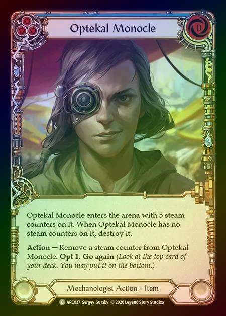 【RF】[Mechanologist] Optekal Monocle [UL-ARC037-C] Rainbow Foil