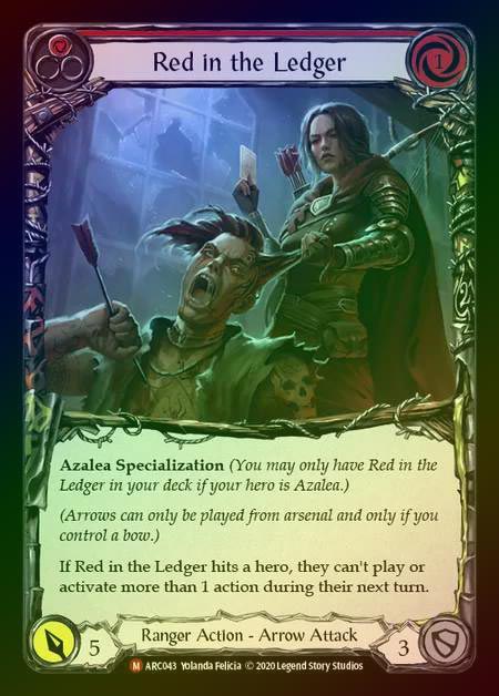 【RF】[Ranger] Red in the Ledger [UL-ARC043-M] Rainbow Foil