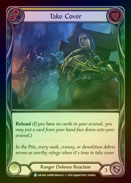 【RF】[Ranger] Take Cover [UL-ARC049-R] (yellow) Rainbow Foil