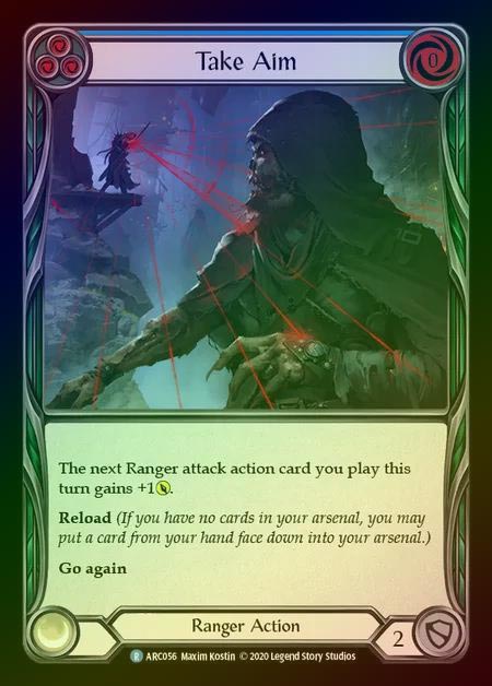 【RF】[Ranger] Take Aim [UL-ARC056-R] (blue) Rainbow Foil