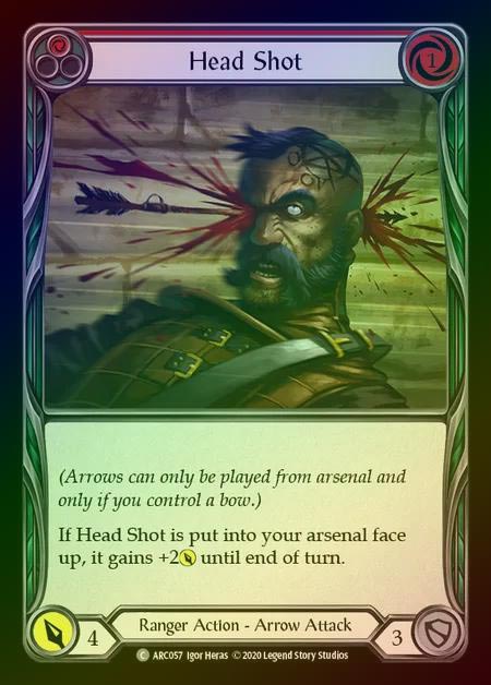 【RF】[Ranger] Head Shot [UL-ARC057-C] (red) Rainbow Foil