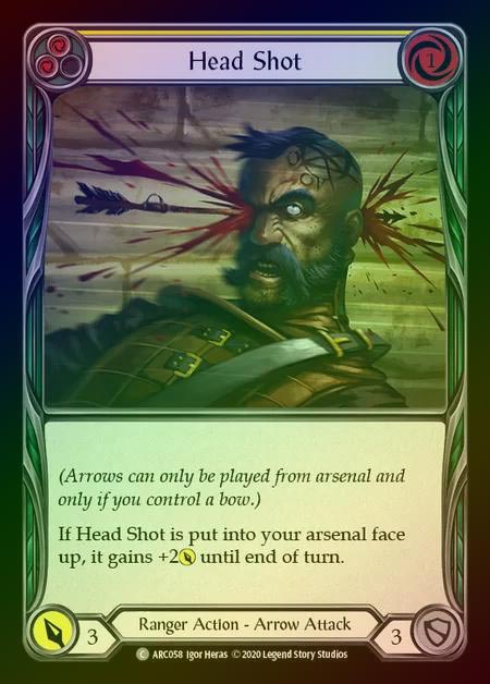 【RF】[Ranger] Head Shot [UL-ARC058-C] (yellow) Rainbow Foil