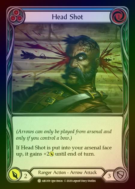 【RF】[Ranger] Head Shot [UL-ARC059-C] (blue) Rainbow Foil