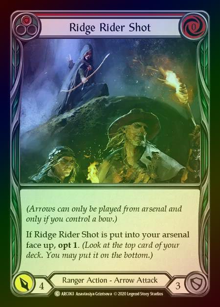 【RF】[Ranger] Ridge Rider Shot [UL-ARC063-C] (red) Rainbow Foil