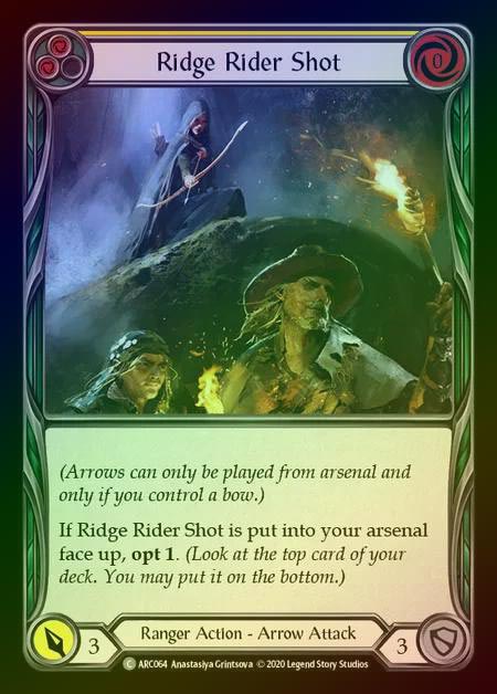 【RF】[Ranger] Ridge Rider Shot [UL-ARC064-C] (yellow) Rainbow Foil