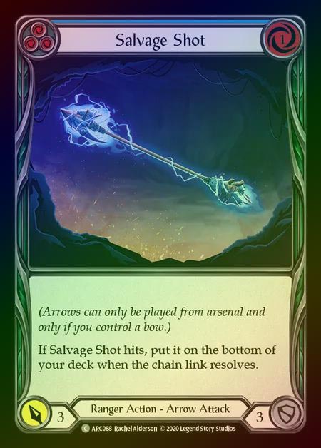 【RF】[Ranger] Salvage Shot [UL-ARC068-C] (blue) Rainbow Foil