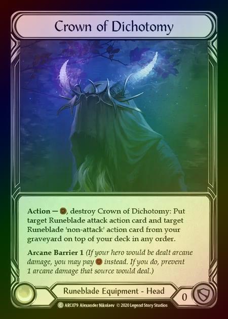 【RF】[Runeblade] Crown of Dichotomy [UL-ARC079-C] Rainbow Foil