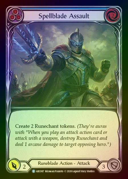 【RF】[Runeblade] Spellblade Assault [UL-ARC087-R] (blue) Rainbow Foil
