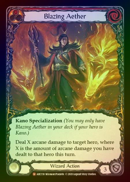 【RF】[Wizard] Blazing Aether [UL-ARC118-M] Rainbow Foil