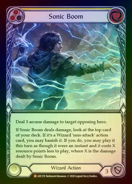 【RF】[Wizard] Sonic Boom [UL-ARC119-M] Rainbow Foil