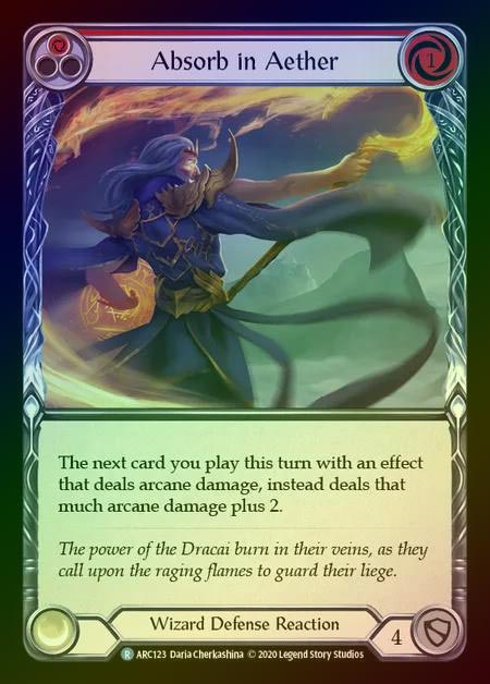 【RF】[Wizard] Absorb in Aether [UL-ARC123-R] (red) Rainbow Foil
