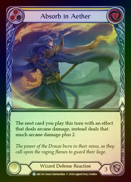 【RF】[Wizard] Absorb in Aether [UL-ARC124-R] (yellow) Rainbow Foil