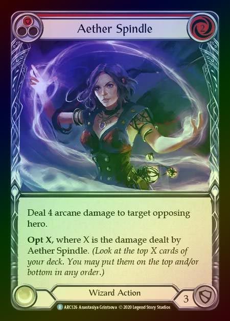 【RF】[Wizard] Aether Spindle [UL-ARC126-R] (red) Rainbow Foil
