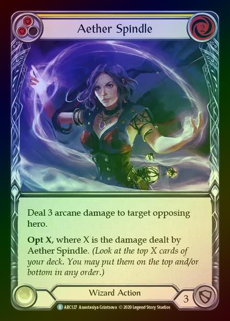 【RF】[Wizard] Aether Spindle [UL-ARC127-R] (yellow) Rainbow Foil