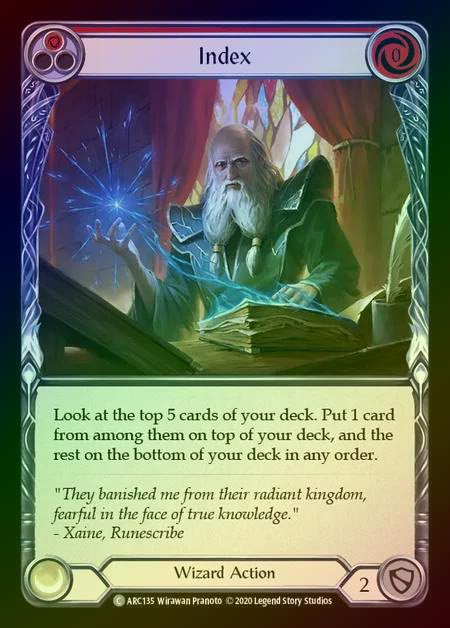 【RF】[Wizard] Index [UL-ARC135-C] (red) Rainbow Foil