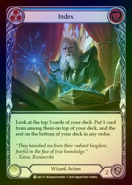 【RF】[Wizard] Index [UL-ARC137-C] (blue) Rainbow Foil