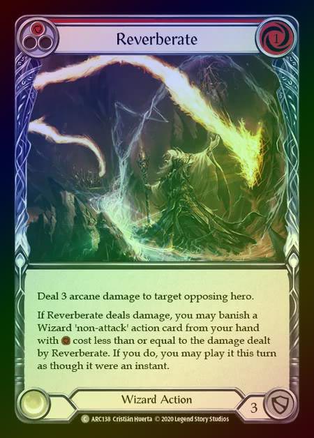 【RF】[Wizard] Reverberate [UL-ARC138-C] (red) Rainbow Foil