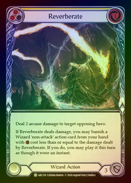 【RF】[Wizard] Reverberate [UL-ARC139-C] (yellow) Rainbow Foil