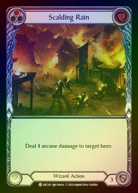 【RF】[Wizard] Scalding Rain [UL-ARC141-C] (red) Rainbow Foil