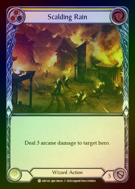 【RF】[Wizard] Scalding Rain [UL-ARC142-C] (yellow) Rainbow Foil