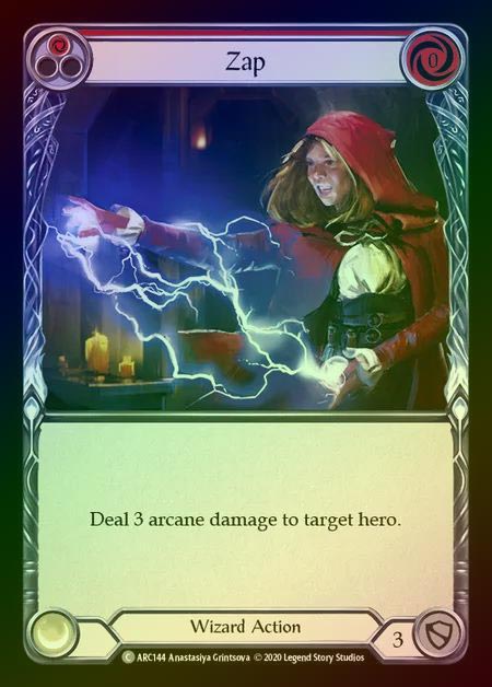【RF】[Wizard] Zap [UL-ARC144-C] (red) Rainbow Foil