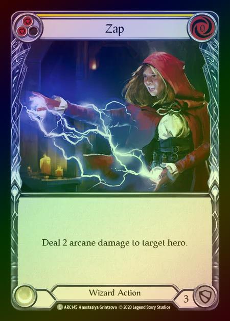 【RF】[Wizard] Zap [UL-ARC145-C] (yellow) Rainbow Foil