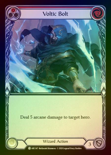 【RF】[Wizard] Voltic Bolt [UL-ARC147-C] (red) Rainbow Foil