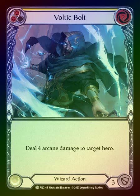 【RF】[Wizard] Voltic Bolt [UL-ARC148-C] (yellow) Rainbow Foil