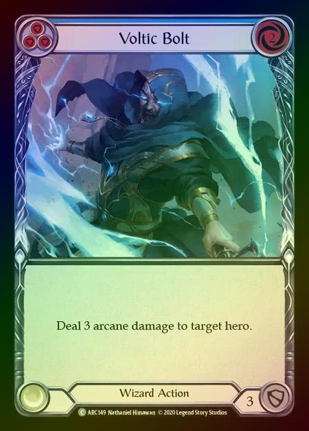 【RF】[Wizard] Voltic Bolt [UL-ARC149-C] (blue) Rainbow Foil