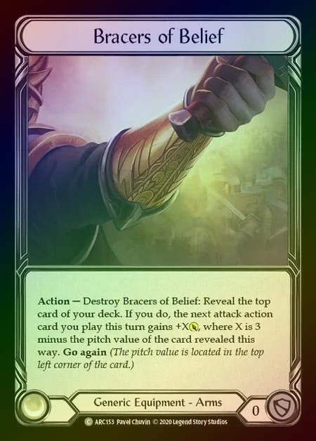 【RF】[Generic] Bracers of Belief [UL-ARC153-C] Rainbow Foil