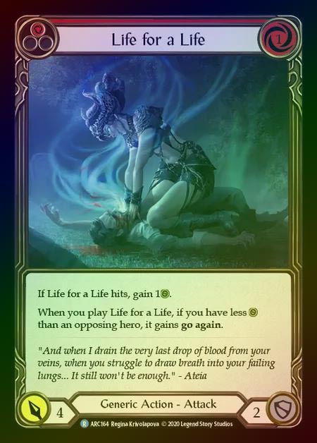 【RF】[Generic] Life for a Life [UL-ARC164-R] (red) Rainbow Foil