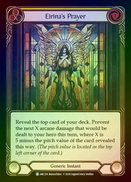 【RF】[Generic] Eirina's Prayer [UL-ARC174-R] (yellow) Rainbow Foil