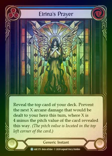 【RF】[Generic] Eirina's Prayer [UL-ARC175-R] (blue) Rainbow Foil