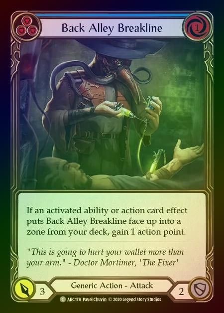 【RF】[Generic] Back Alley Breakline [UL-ARC178-C] (blue) Rainbow Foil