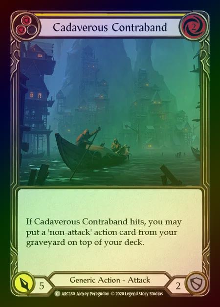 【RF】[Generic] Cadaverous Contraband [UL-ARC180-C] (yellow) Rainbow Foil