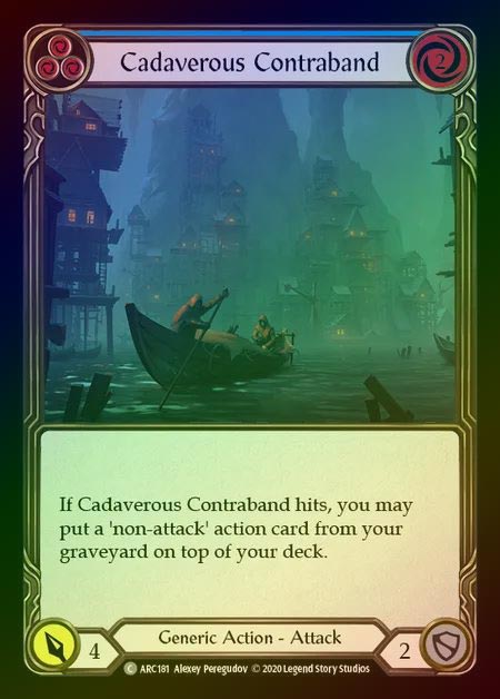 【RF】[Generic] Cadaverous Contraband [UL-ARC181-C] (blue) Rainbow Foil