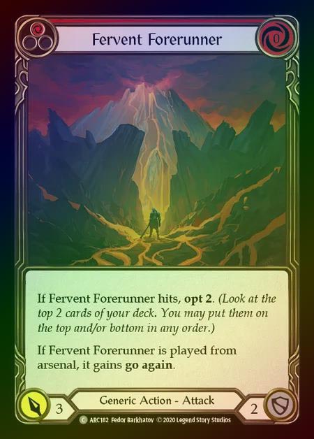 【RF】[Generic] Fervent Forerunner [UL-ARC182-C] (red) Rainbow Foil