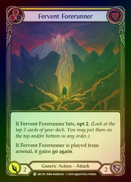 【RF】[Generic] Fervent Forerunner [UL-ARC183-C] (yellow) Rainbow Foil
