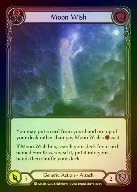 【RF】[Generic] Moon Wish [UL-ARC185-C] (red) Rainbow Foil