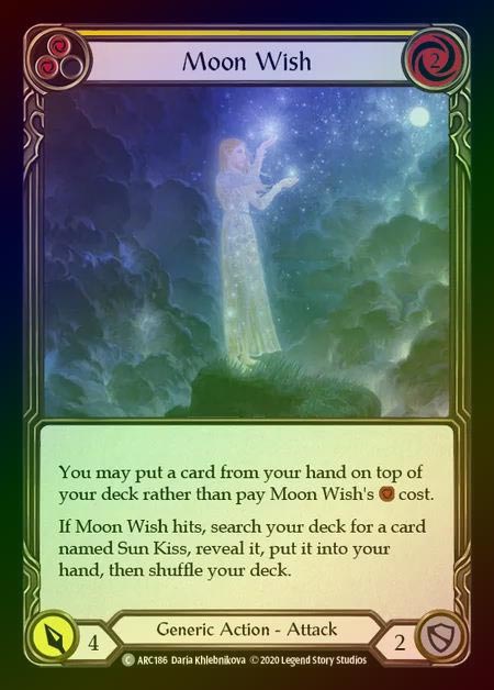 【RF】[Generic] Moon Wish [UL-ARC186-C] (yellow) Rainbow Foil