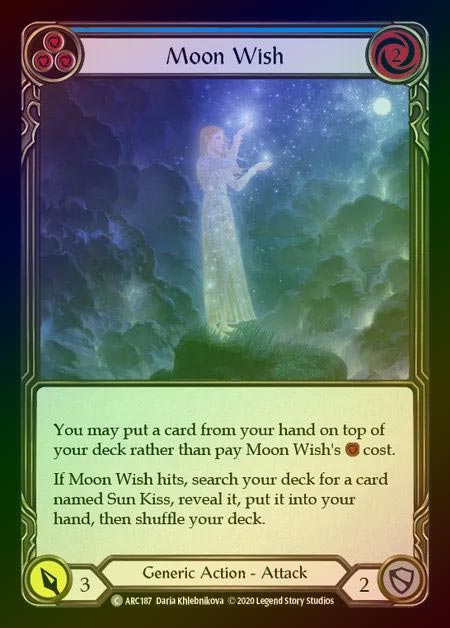 【RF】[Generic] Moon Wish [UL-ARC187-C] (blue) Rainbow Foil