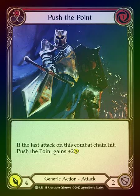 【RF】[Generic] Push the Point [UL-ARC188-C] (red) Rainbow Foil