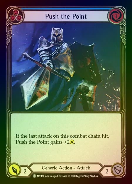 【RF】[Generic] Push the Point [UL-ARC190-C] (blue) Rainbow Foil