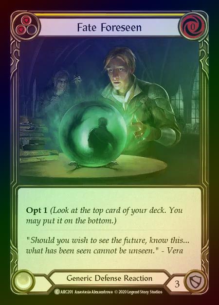 【RF】[Generic] Fate Foreseen [UL-ARC201-C] (yellow) Rainbow Foil