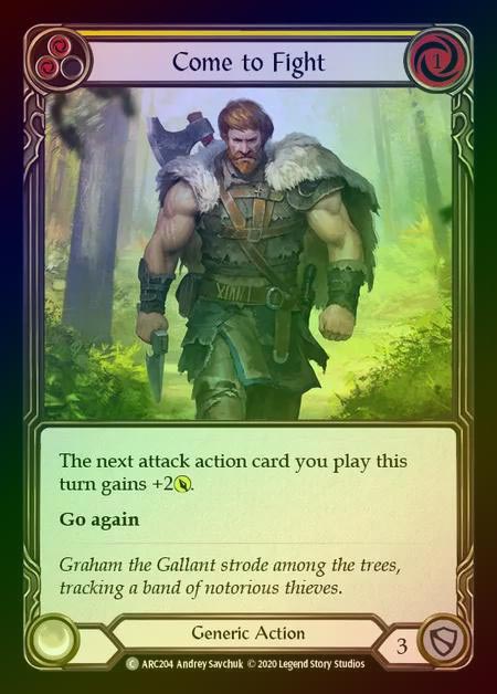 【RF】[Generic] Come to Fight [UL-ARC204-C] (yellow) Rainbow Foil