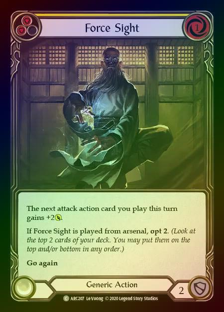 【RF】[Generic] Force Sight [UL-ARC207-C] (yellow) Rainbow Foil