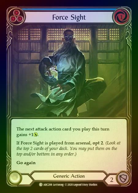 【RF】[Generic] Force Sight [UL-ARC208-C] (blue) Rainbow Foil