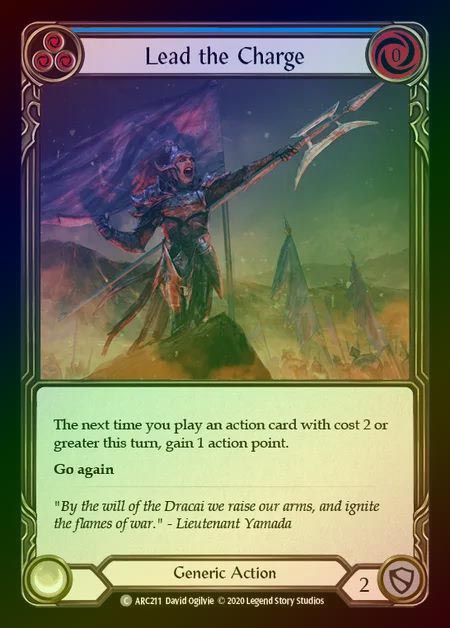 【RF】[Generic] Lead the Charge [UL-ARC211-C] (blue) Rainbow Foil